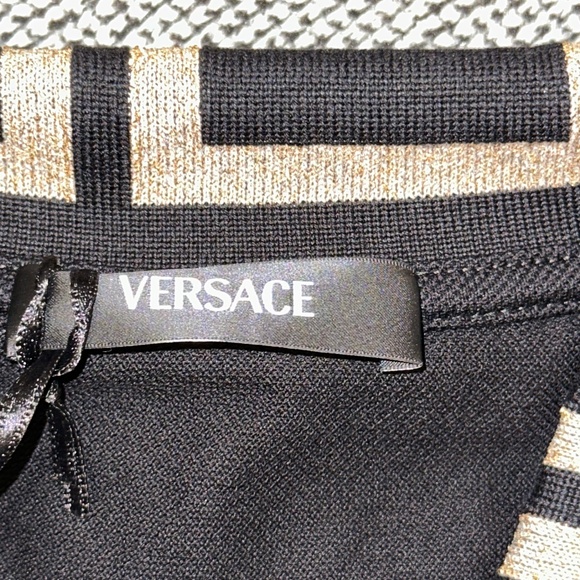 Versace Medusa Head Patch Polo Shirt $450 size XL(52) - Picture 6 of 13